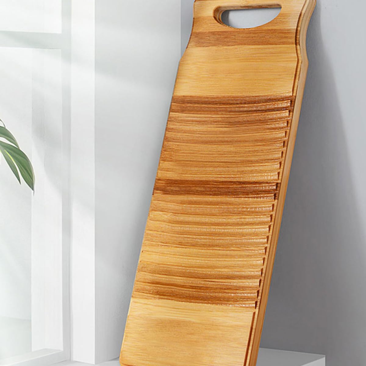 BETOOKY Rutschfestes Rechteckiges Waschbrett Robust und Leicht Verformbar für Handwäsche im Badezimmer in Khaki Farbe 50x18x1,8cm Zufällige Farbe