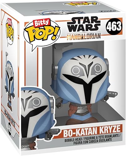 Miniatura 6 de Funko Bitty Pop! The Mandalorian Mini juguetes coleccionables, paquete de 4  Infantería pesada Mandalorian, The Armorer, Bo-Katan Kryze y figura de