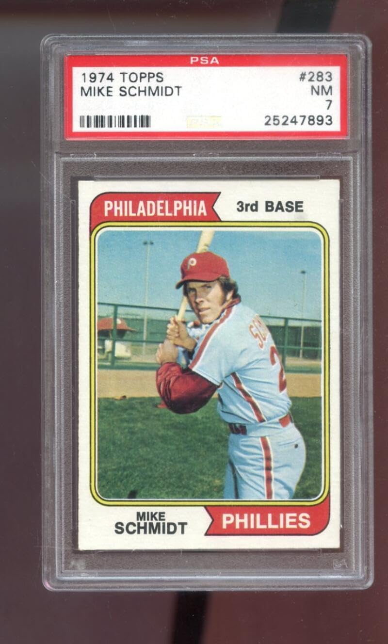 1974 Topps #283 Mike Schmidt Phillies MLB NM PSA 7 Graded Baseball Card