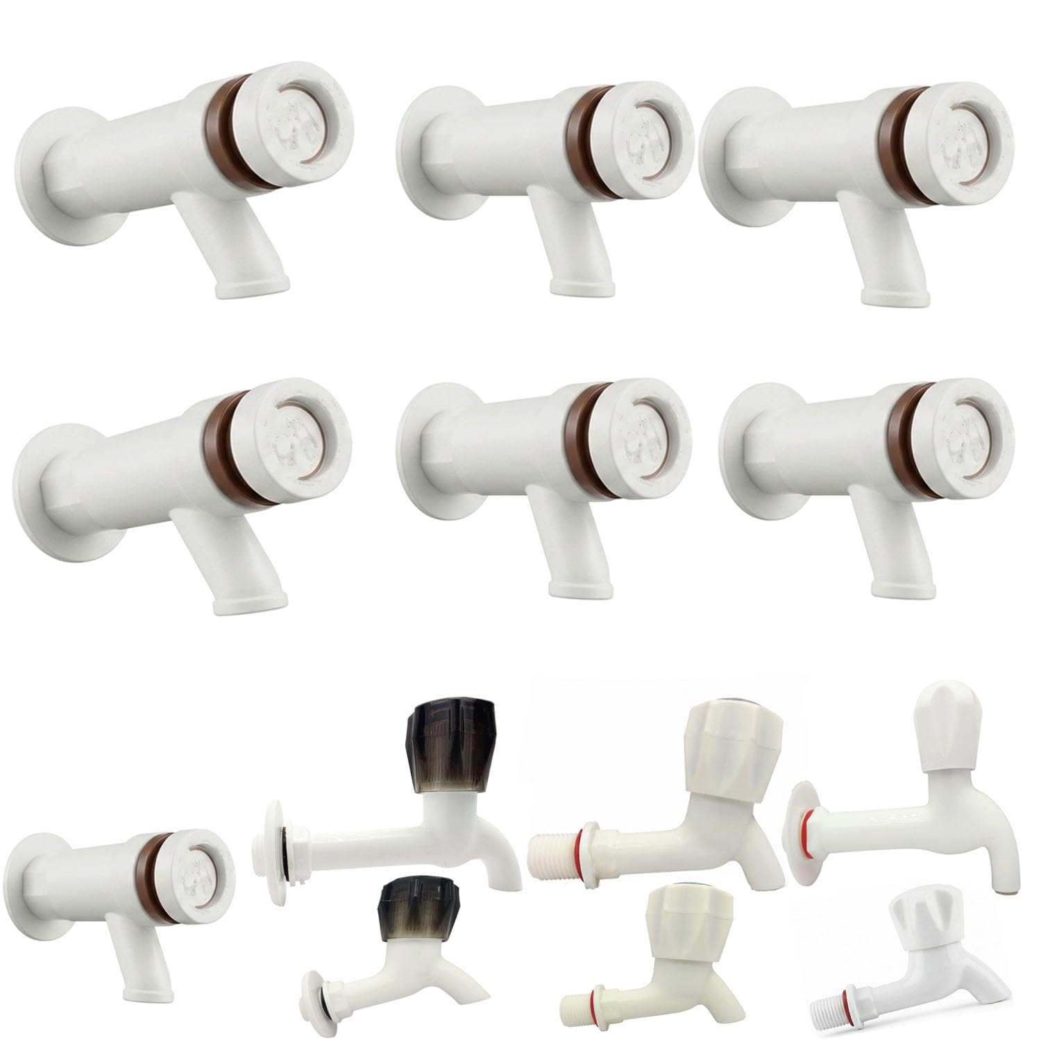 NISKANET PVC Push Button Water Taps (Pack of - 10) Utility and Household Taps for Bathrooms, Kitchens, Wash Basins, Utility Areas Residential and Commercial Use.-image-29