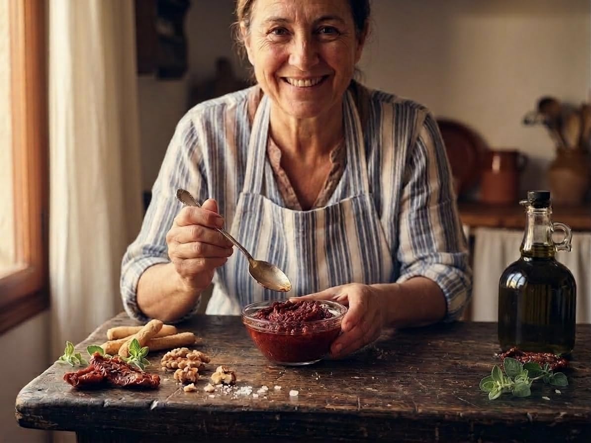 Paté de Tomate Seco (Pack 4 x 115g) - Nuestro mejor Paté de Tomates Secos Artesana par Untar- Aperitivo Gourmet Vegano - Ideal para Tostadas, Pasta y Tapas
