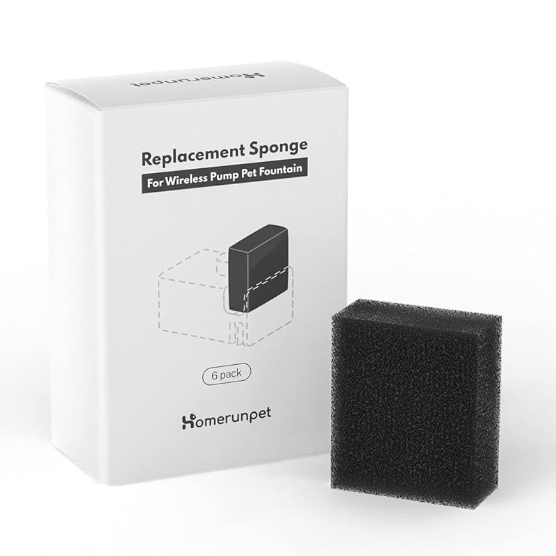 Refil de Esponja para Bomba de Fonte para Gatos HomeRunPet WF20 – Pacote com 6