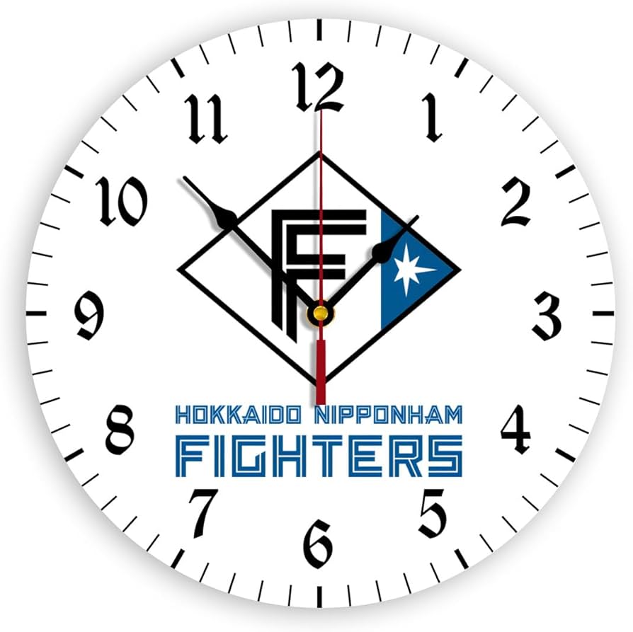 Amazon.co.jp: 北海道日本ハムファイターズ 壁掛け時計 掛け時計 30CM