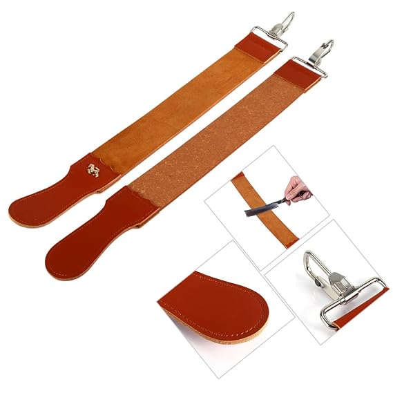Genuine Leather Strop Strap Barber, Straight Strap Belt For Sharpening Straight Razors And Most Knives