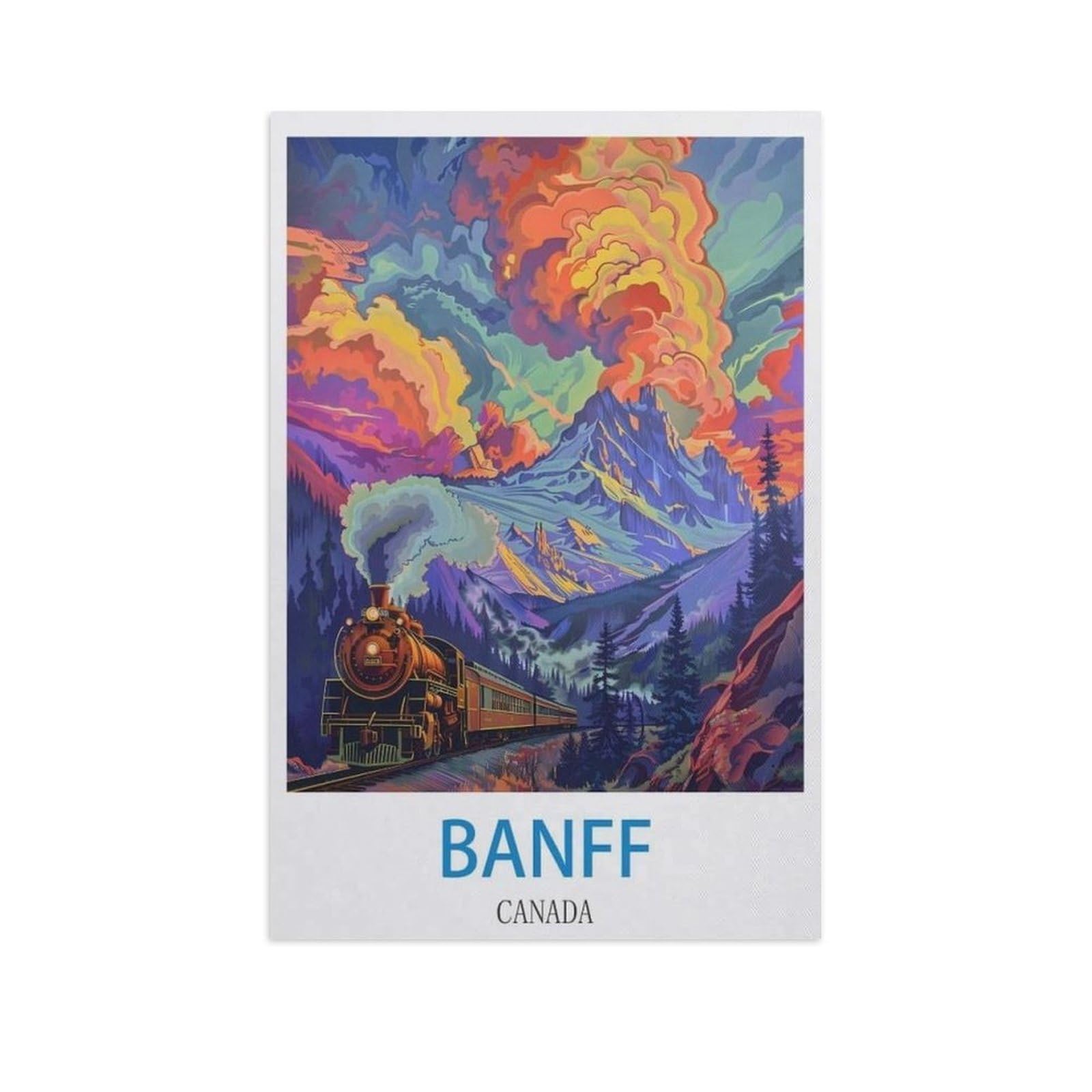 Peinture Diamant 5D Banff toile de qualité supérieure et strass brillants 50 x 60 cm