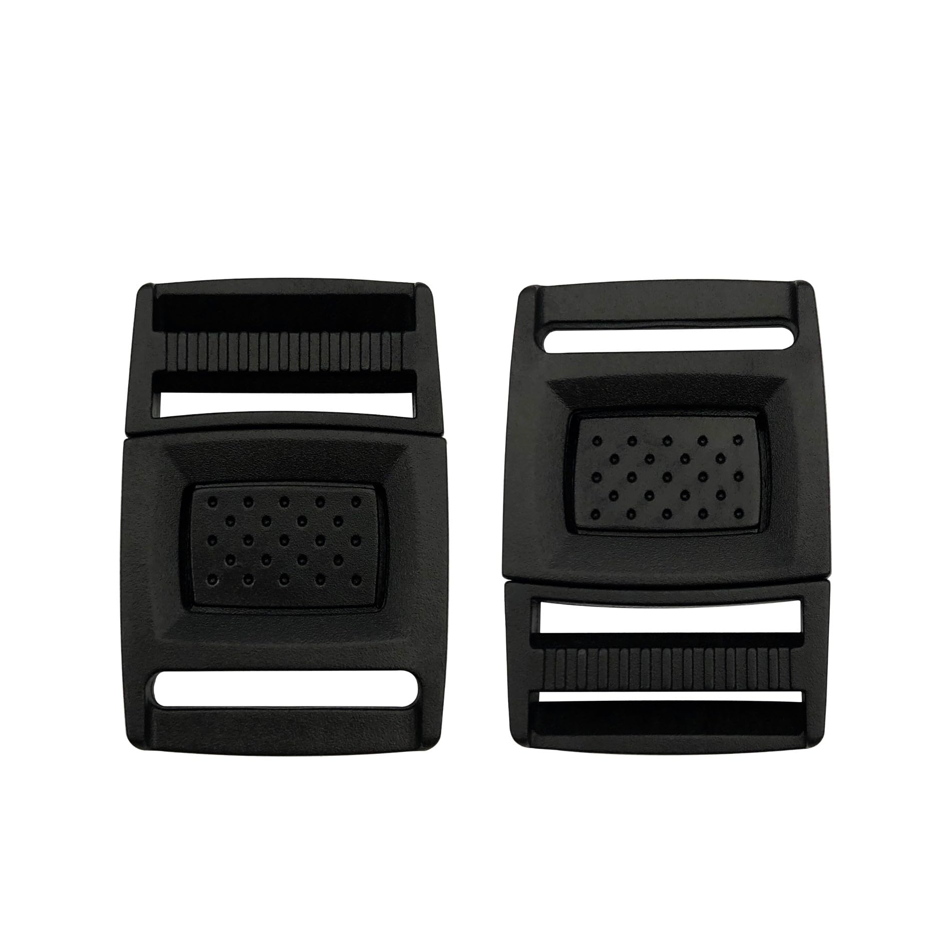 Eesteck Unisex Black 10 Pack 20Mm Release Buckles Plastic Center Release Buckle Clips Clasp Backpack Replacement Buckle For Strap