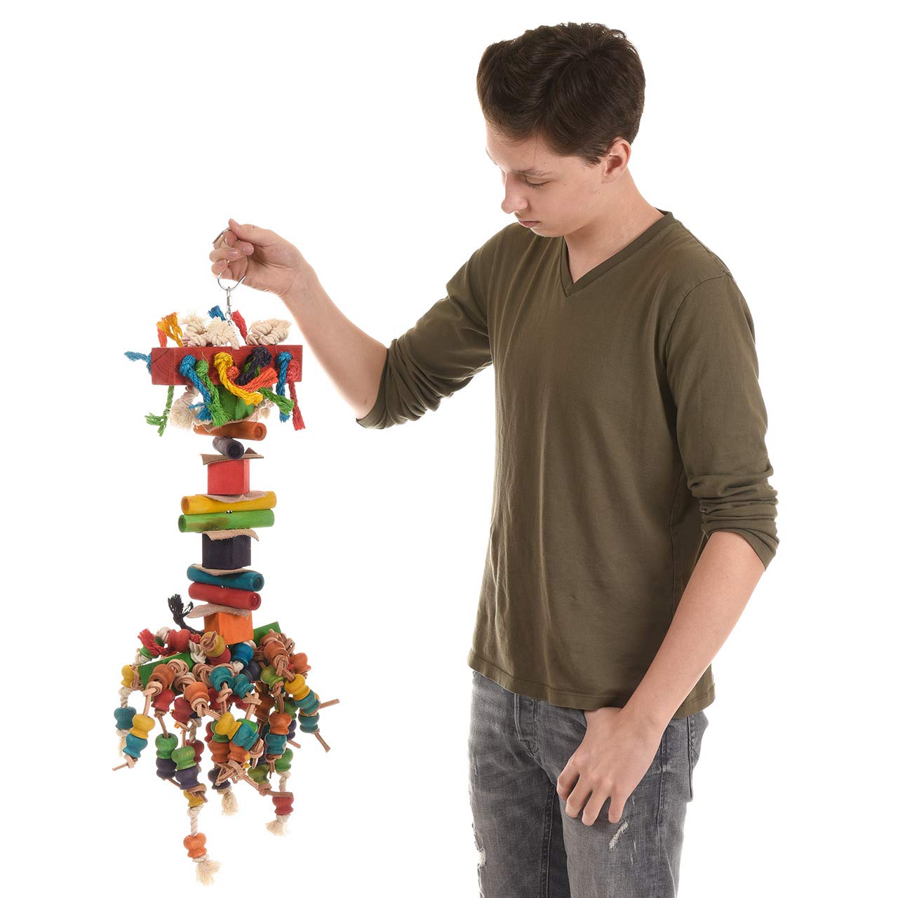 HappyBird | Papageienspielzeug Lots of Everything - ca. 27 x 23 x 67 cm