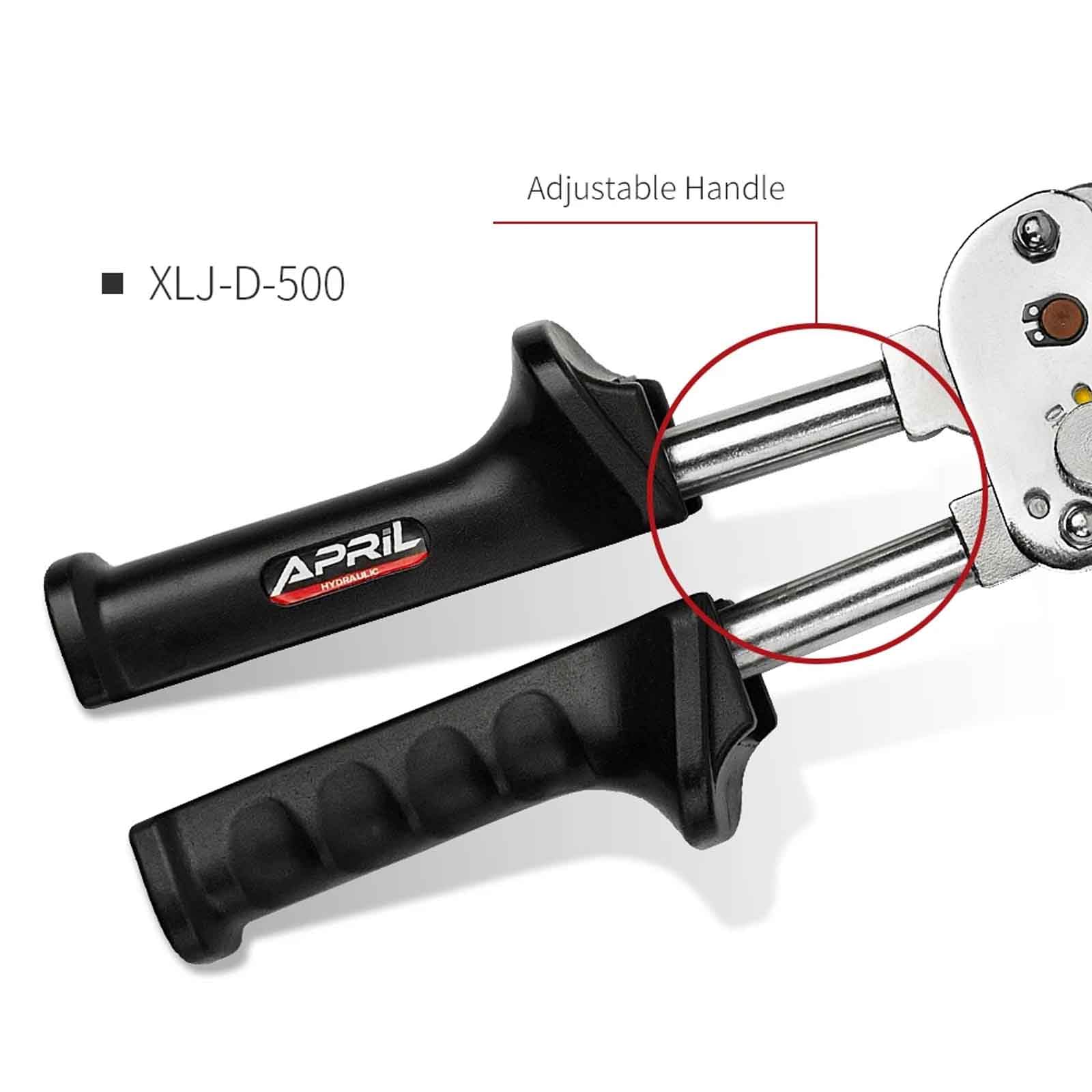 Obcinaki do Kabli z Grzechotką Wytrzymałe Szczypce do Cięcia Drutu Miedzianego i Aluminiowego z Grzechotką do 300mm²/500mm² (XLJ-D500)