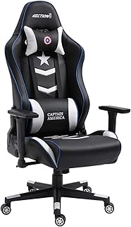 ZRSZ Silla De Juego Ajustable En Altura con Respaldo Alto Y Soporte Lumbar Integrado Ajustable Silla Ejecutiva Giratoria De 360 °