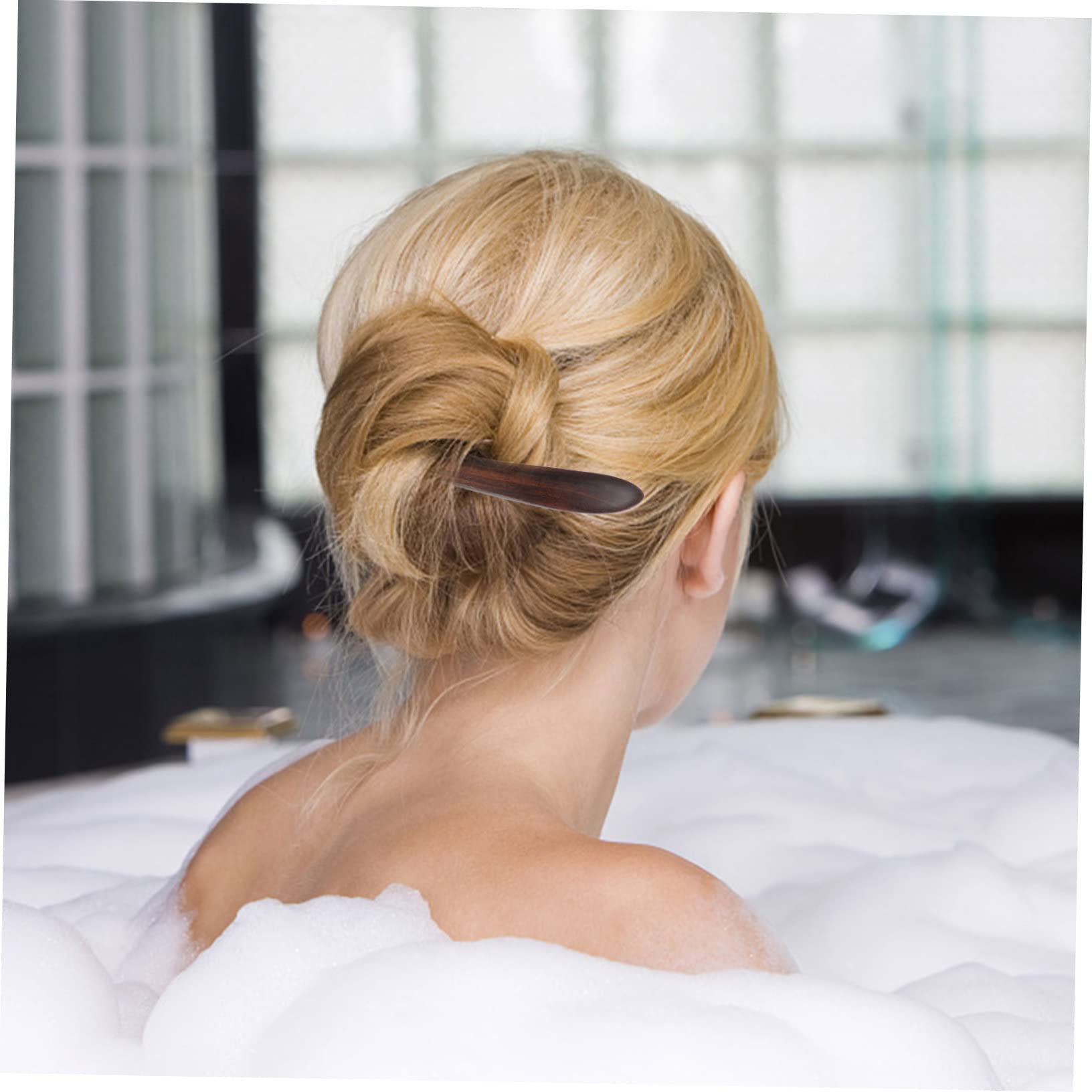 DOITOOL 4stücke Holz-haarstäbe Für Damen Reusable Chopsticks Für Frisuren Lange Schwarze Doppelseitige Haarnadeln Aus Edelhölzern Für Hochsteckfrisuren Und Alltägliche Styles