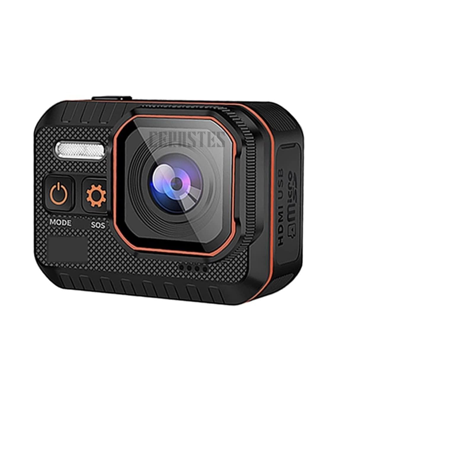 Action Cam, Action Camera 4K 60FPS Telecomando 30m Impermeabile 170° Grandangolo Action Camera Dash Cam Go Sport Camera PRO,All'aperto, Sport, Video(with 32G Card,Action Camera A)