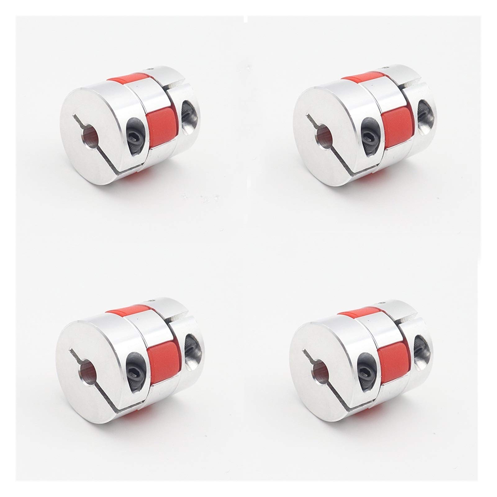 Kuppler 4pcs Aluminium Flexible Wellenkupplung D25 L30 8x10mm for Motorverbinder YIJIAN