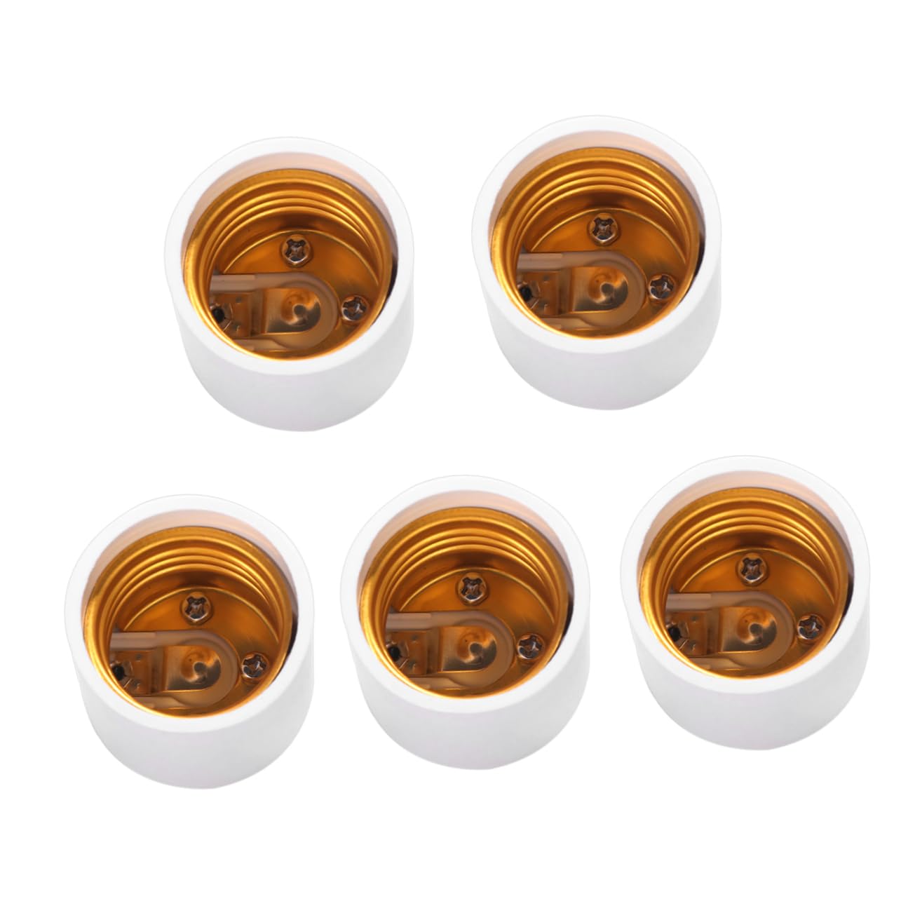UKCOCO 15 Pz portalampada e27 adattatore presa e27 lampadina a LED convertitore adattatore per lampada a LED convertitore portalampada portato testa della lampada bianca