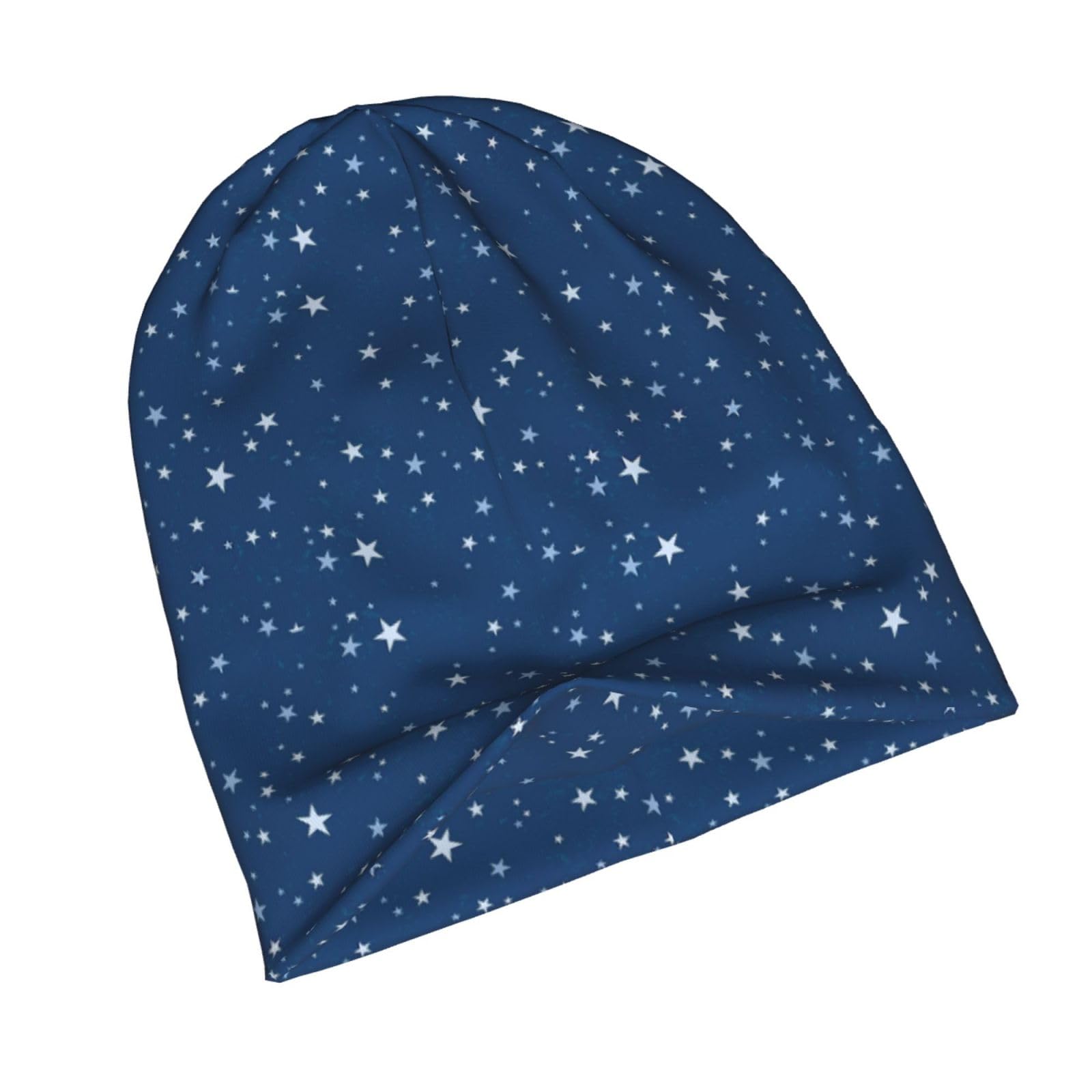 Amazon.co.jp: ニットキャップ 星柄 星空 ニット帽 帽子 ビーニー帽