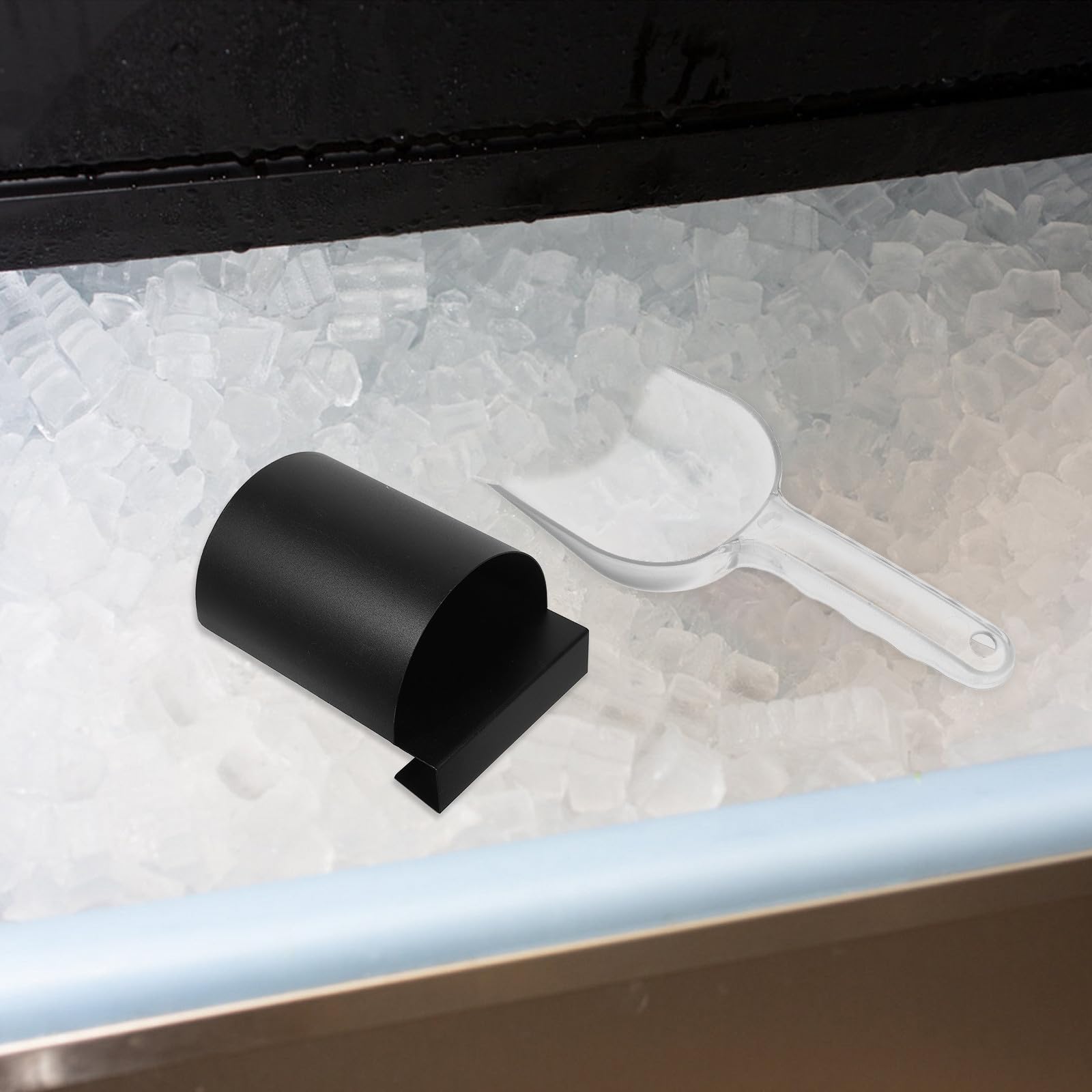 Toyvian Set de Pelle à Glaçons et Cuillère à Farine en Plastique Abs avec Poignée Confortable, Design Multifonctionnel, Organisateur Suspendu, Cuisine Professionnelle et Réutilisable
