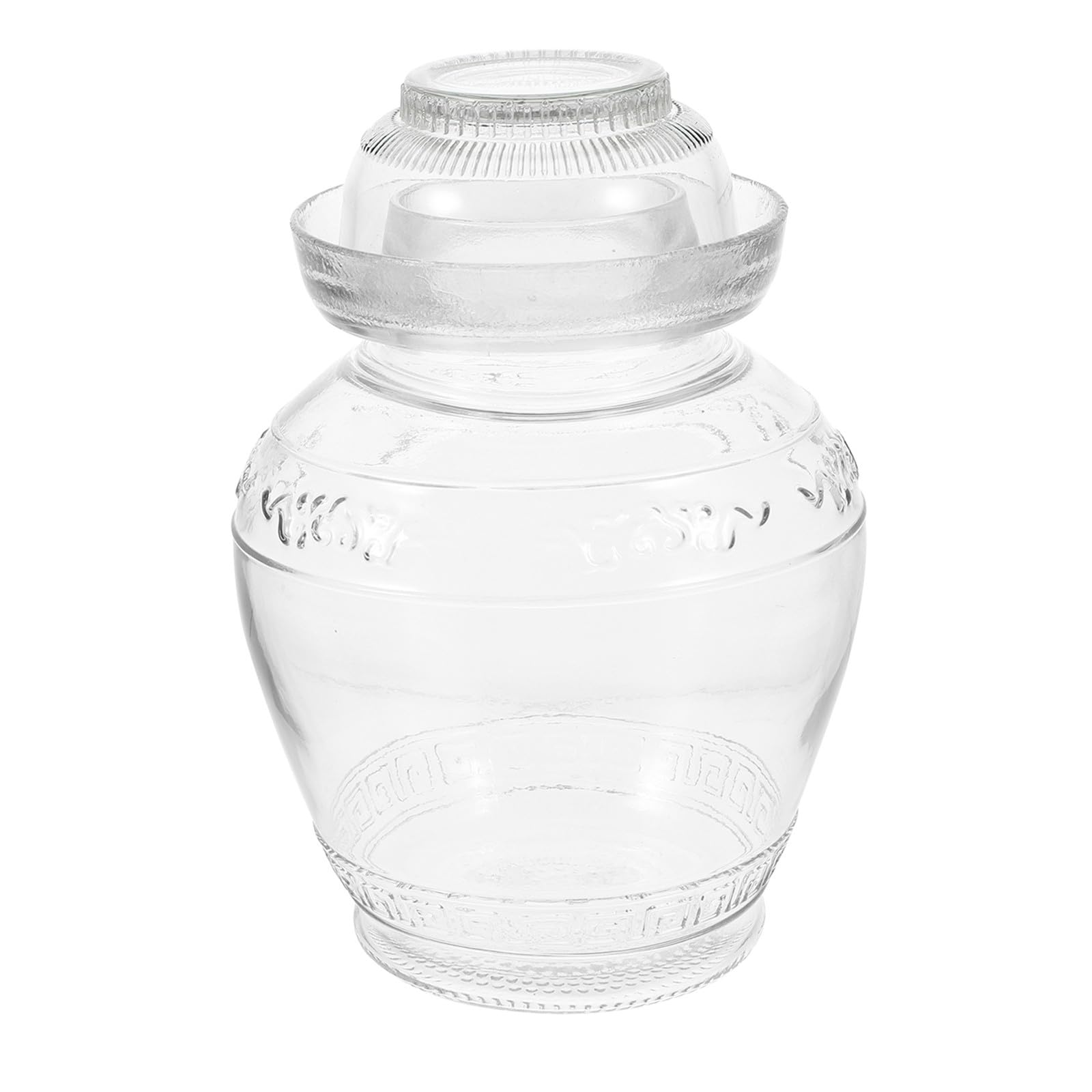 Tarro de Vidrio para Encurtidos 5 Kg, Recipiente Transparente Hermético para Verduras Fermentadas, Lata de Pepinillos de Gran Capacidad para Uso Doméstico en Cocina