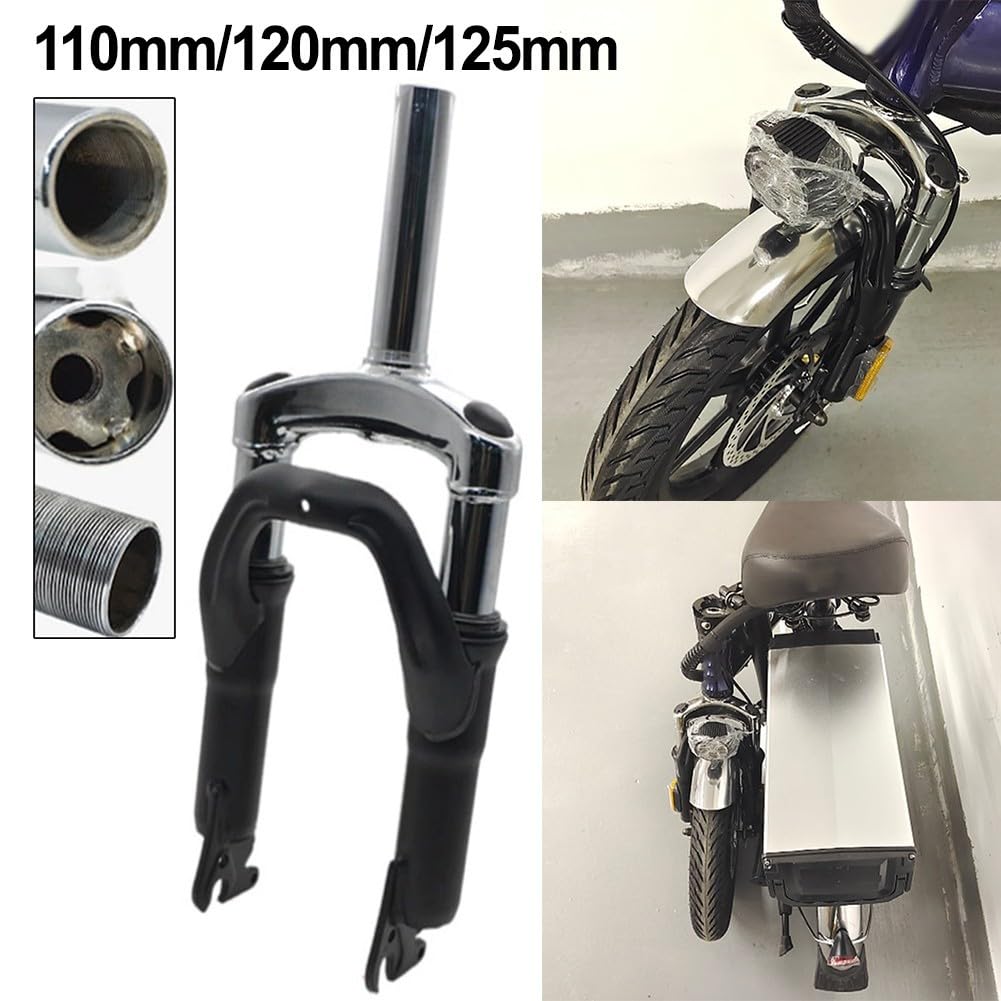 Forcella anteriore robusta per bici elettrica con assorbimento degli urti superiore per modelli pieghevoli (125 senza)