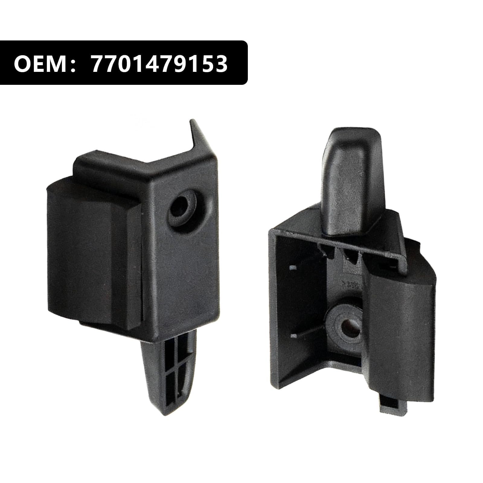 GVSS 2 Pièces Supports Fixation Tablette Arrière Gauche et Droite pour Renault Clio III 7701479153,Clips Plage Arrière pour Clio 3 Grandtour