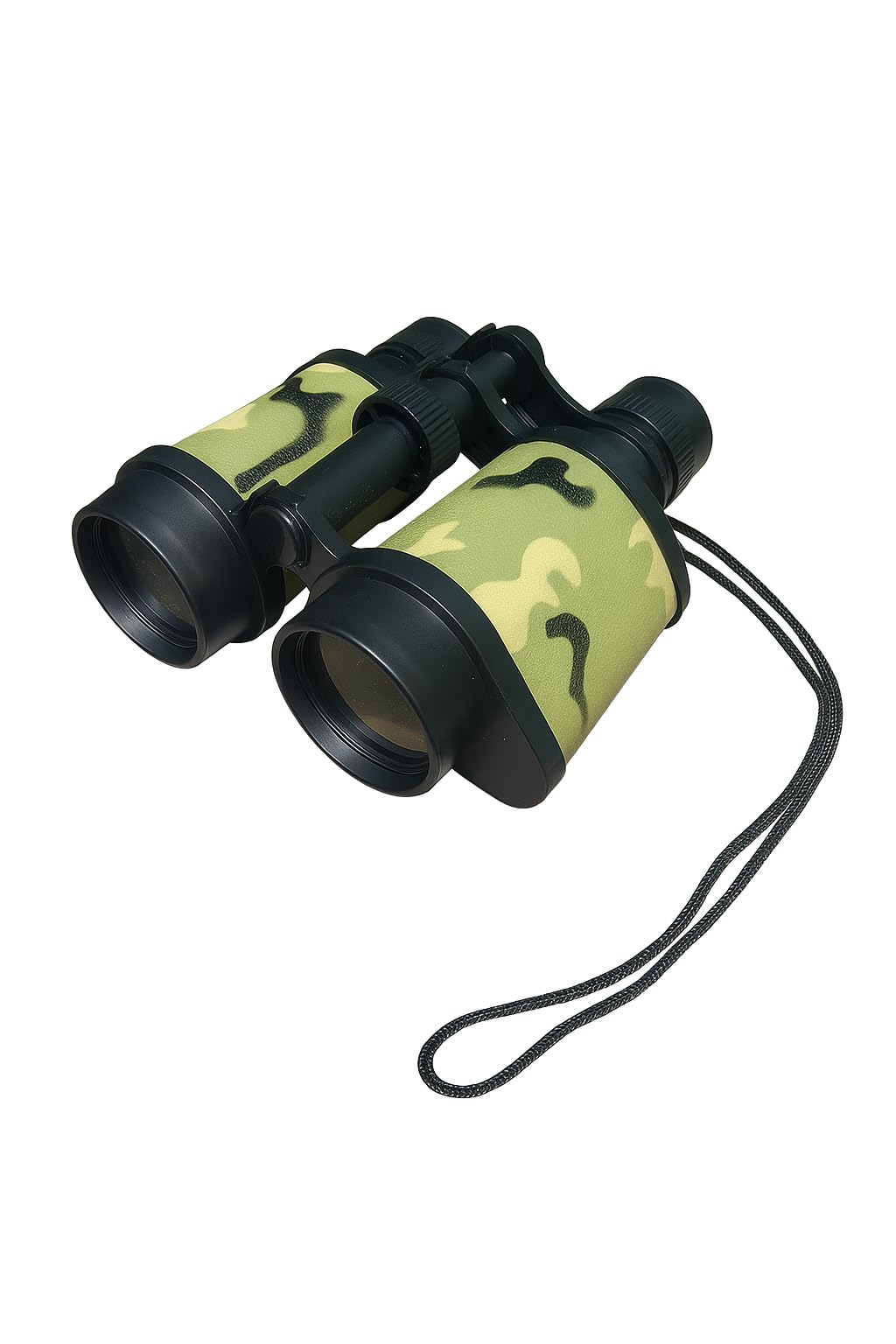 Kids Educational Binoculars, 6x35mm Magnification, Camouflage Green, Foldable Design with Clear Lens, Long Elastic Neck Strap, for Children-image-43