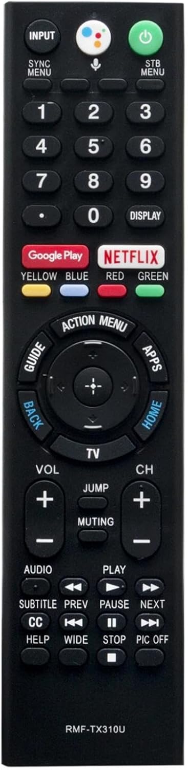 RMF-TX310U TV Bluetooth Voice Remote Control for Sony TV in Living Rooms or Rooms, Replacement Remote Compatible Models XBR-43X800G XBR-75X800G XBR-65X800G XBR-49X800G XBR-55X800G XBR-85X900F