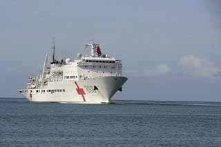 Posterazzi Chinese Peoples Liberation Army (Navy) Hospital Ship Peace Ark in Pearl Harbor. Poster Print by Stocktrek Images, (17 x 11), Varies
