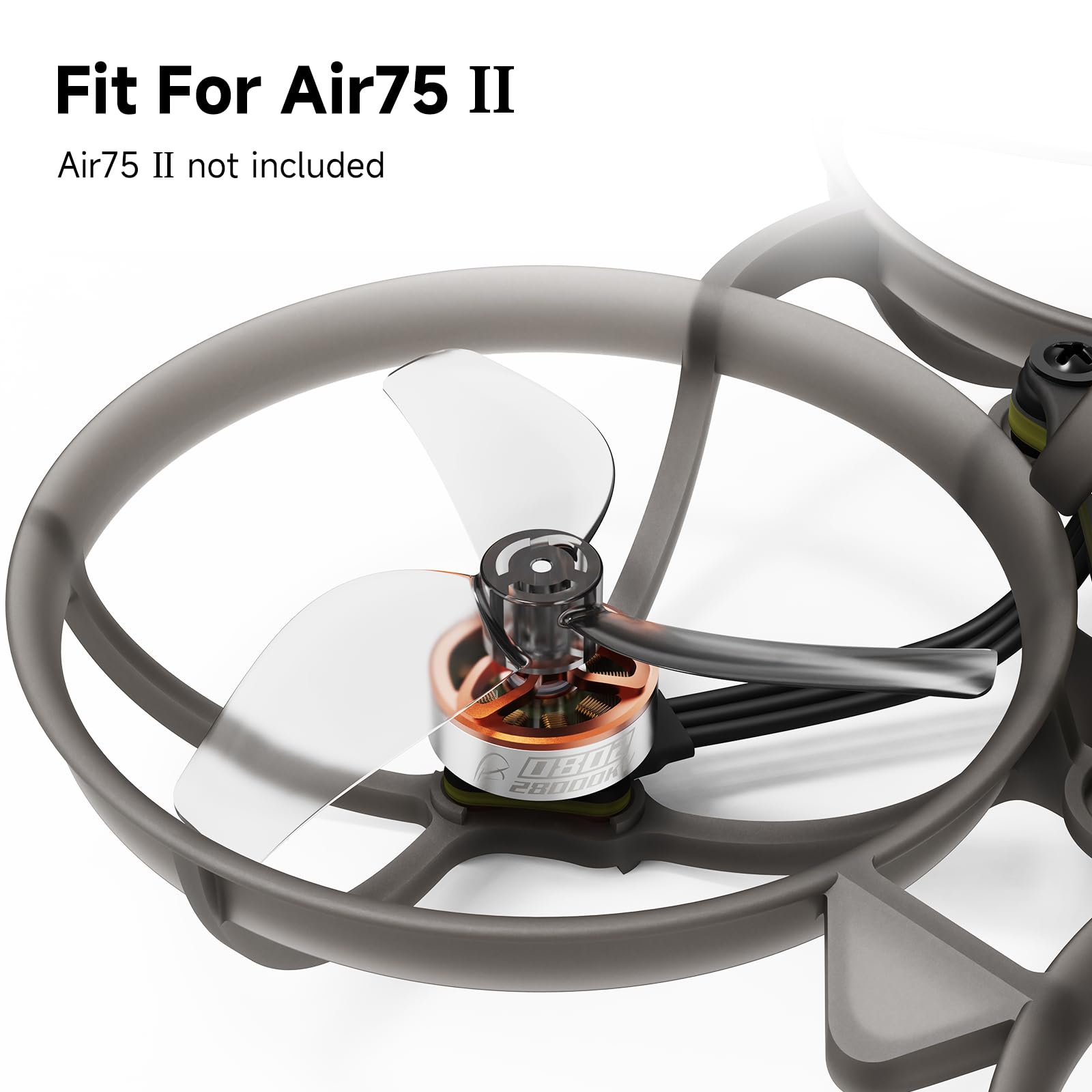 BETAFPV 4pcs 0802 28000KV Brushless Motor for Champion Drone like Air75 II | 1S FPV Drone Motor compatible for Matrix G4 5IN1 II FC, 65/75mm 1S Brushless Whoop Quadcopter like Meteor65 Pro FPV Quad