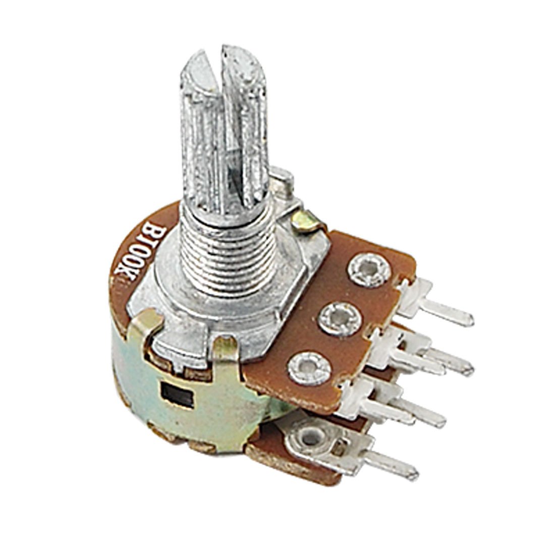 Potentiomètre Réglable Linéaire 0-100K Ohm - Avec Tige De 6mm - Lot De 5 Pièces - Neuf