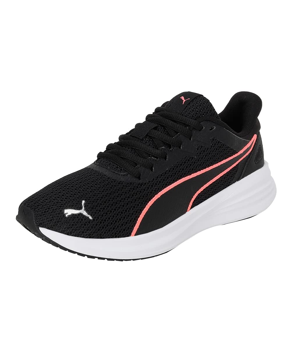 PUMA Transport Modern Unisex Running Shoe 44.5 EU Puma Black-Sunset Glow