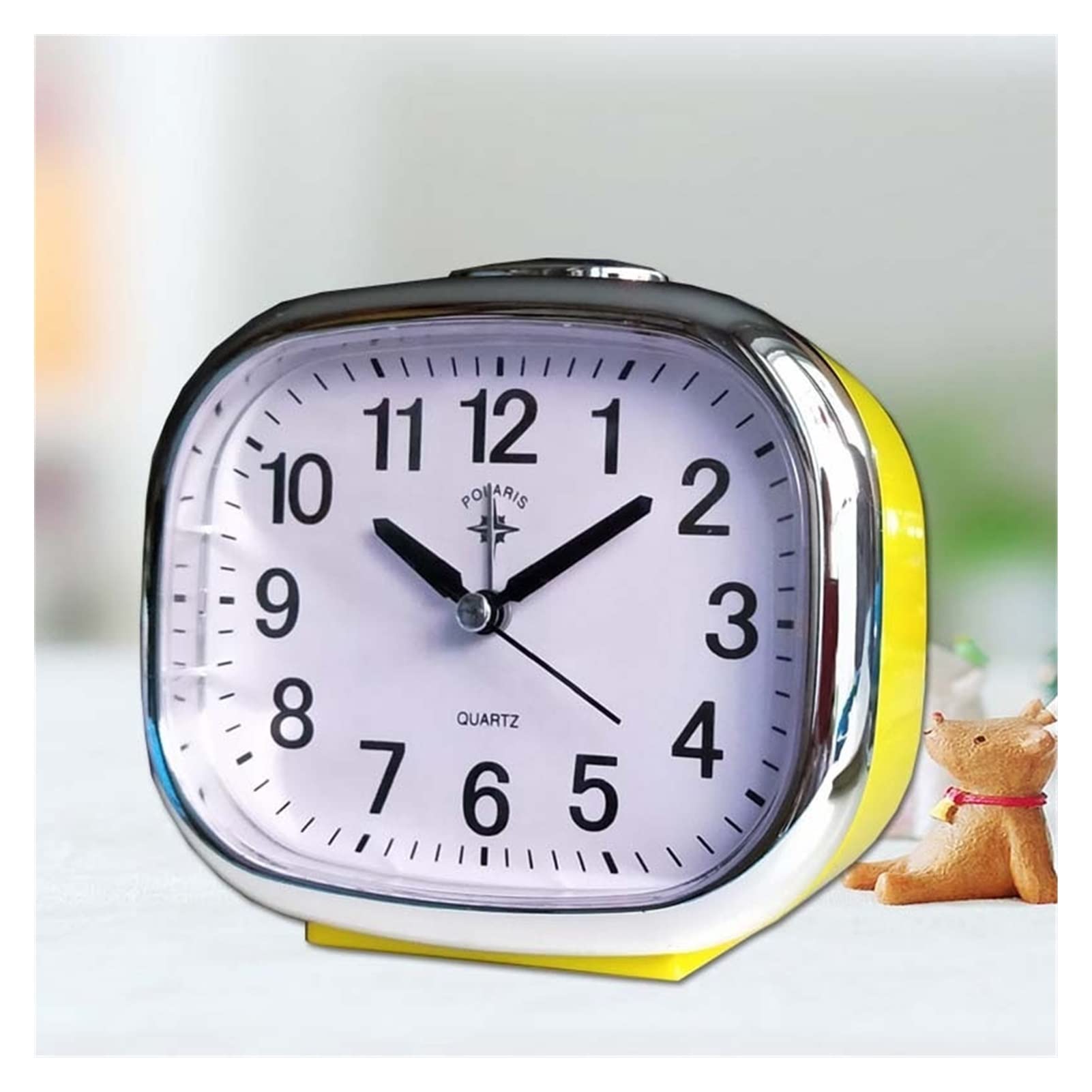 SBZIOJHDR alarm clock, Alarm clocks bedside for bedrooms,Mechanical With Night Light Home Use Desk Large Display Silent Snooze Bedside Decoration Clock Super