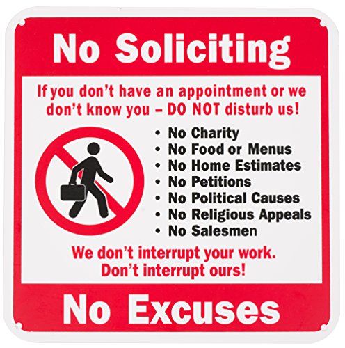 WALI Plastic Sign for Home Business Security, Legend 