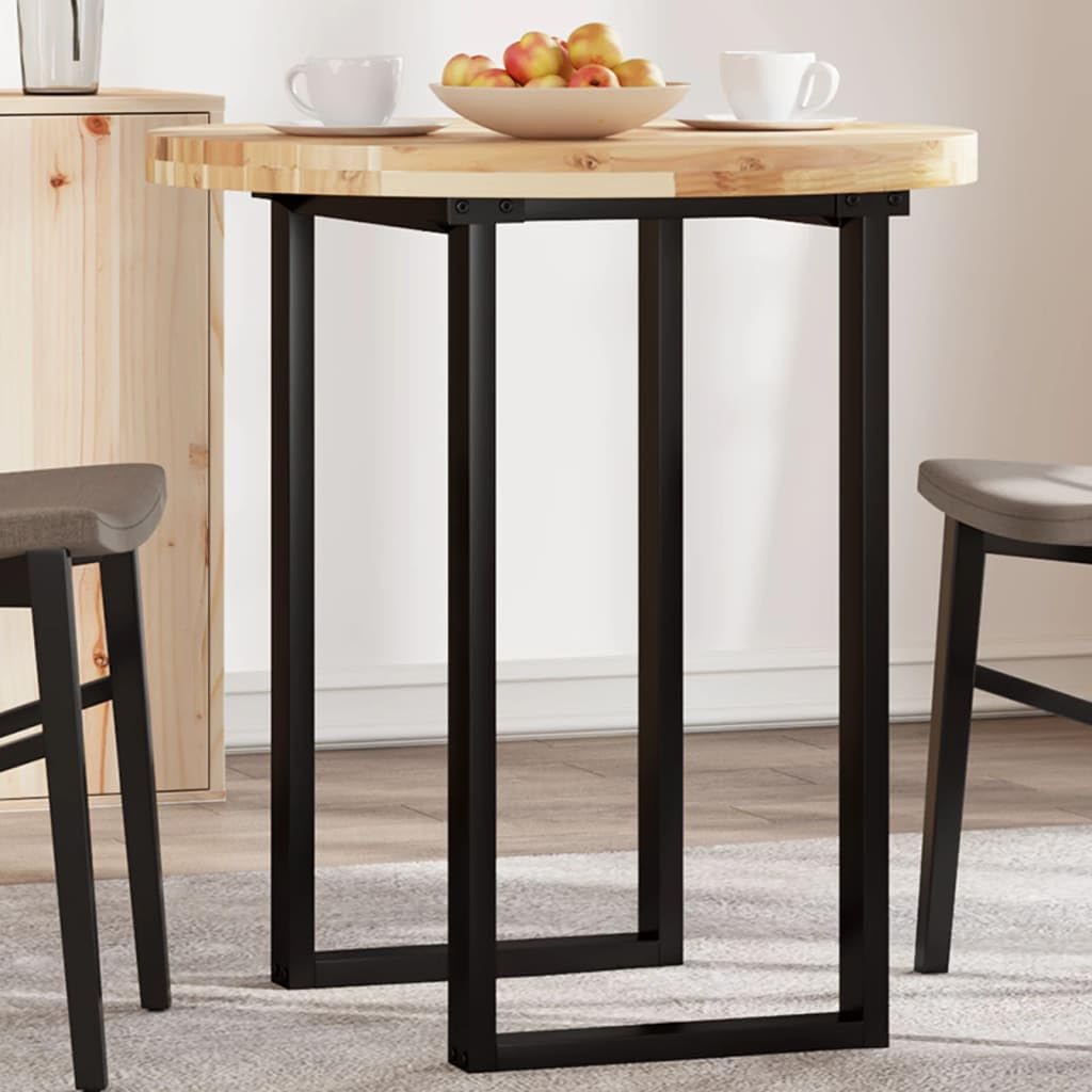 Mesa redonda de 70 x 4 cm de diámetro de madera de acacia maciza, sin tratar, duradera para mesa de comedor, mesa de restaurante, mesa de café, versátil en casa y negocio