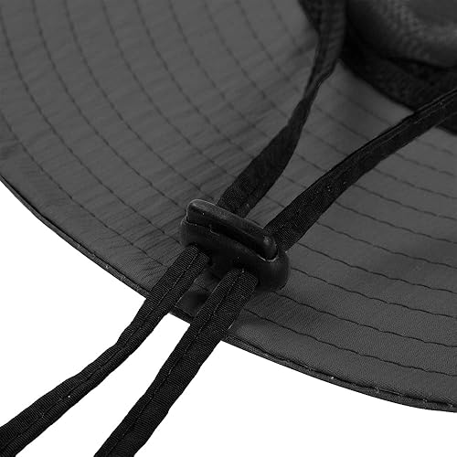 Miniatura 43 de Rosoz Sombreros para cola de caballo para mujer, protección UV, plegable, de malla ancha, senderismo, playa, pesca, safari de verano 1 paquete-gris