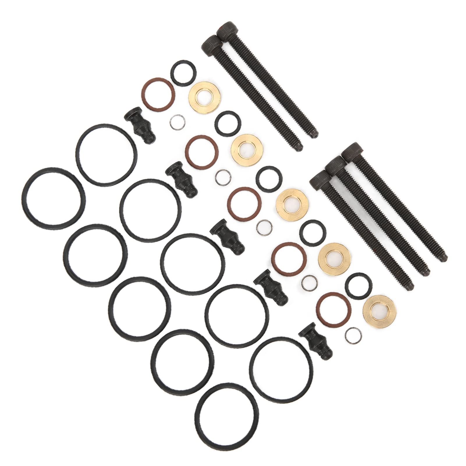Sellos de Inyector de Kit con 5 Tornillos 038198051B Reemplazo para 2.5TDI R5 128kw 2003 2010, Compatible con 038198051C, 1417010997, 070103385A, Juntas de Inyector de Ajuste