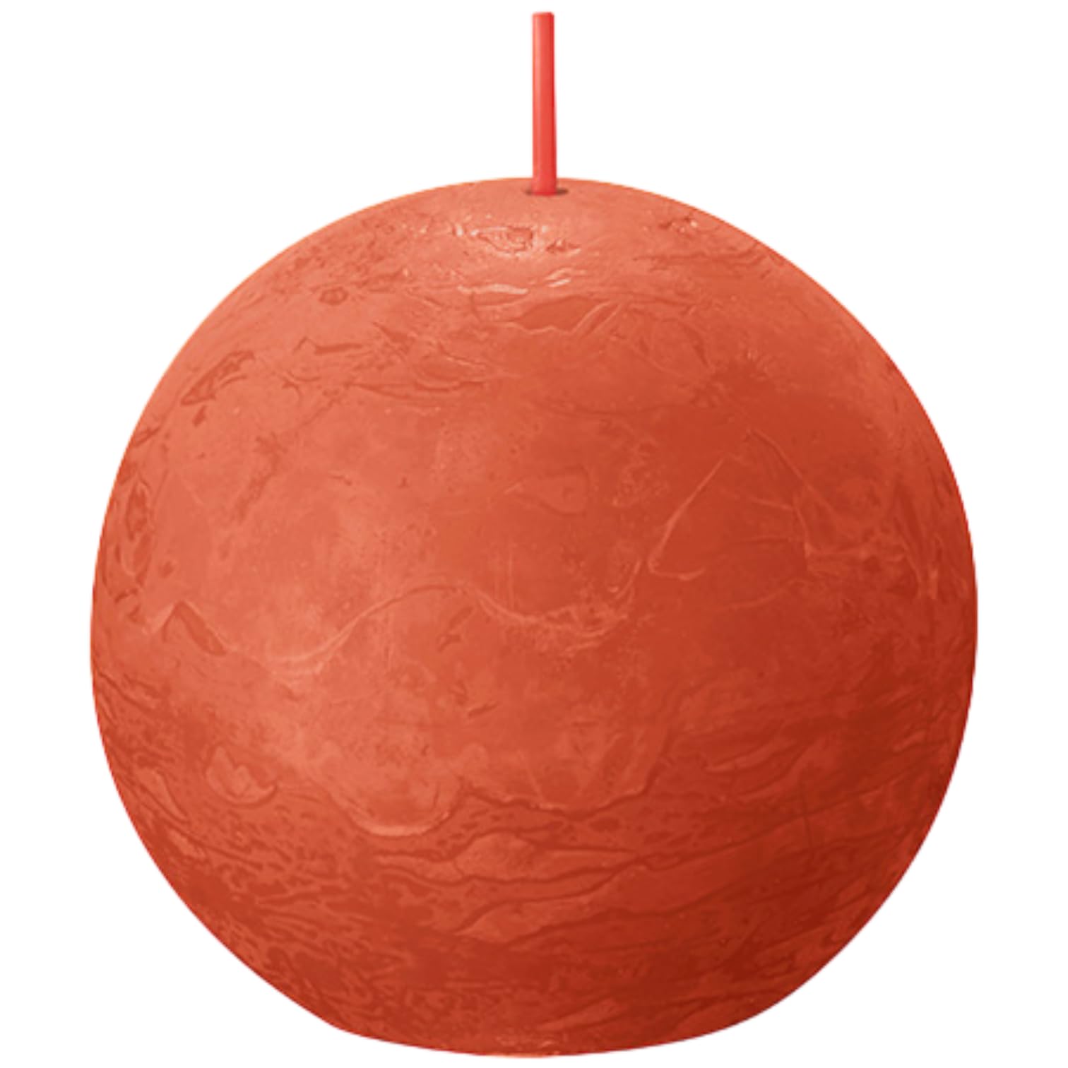 BOLSIUS Earthy Orange Rustic Ball Candle 8cm
