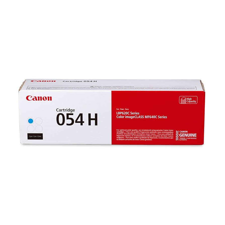 【2本セット】Canon Toner Cartridge 053H cyan Amazon.com: Canon Genuine 054 Cyan Toner Cartridge