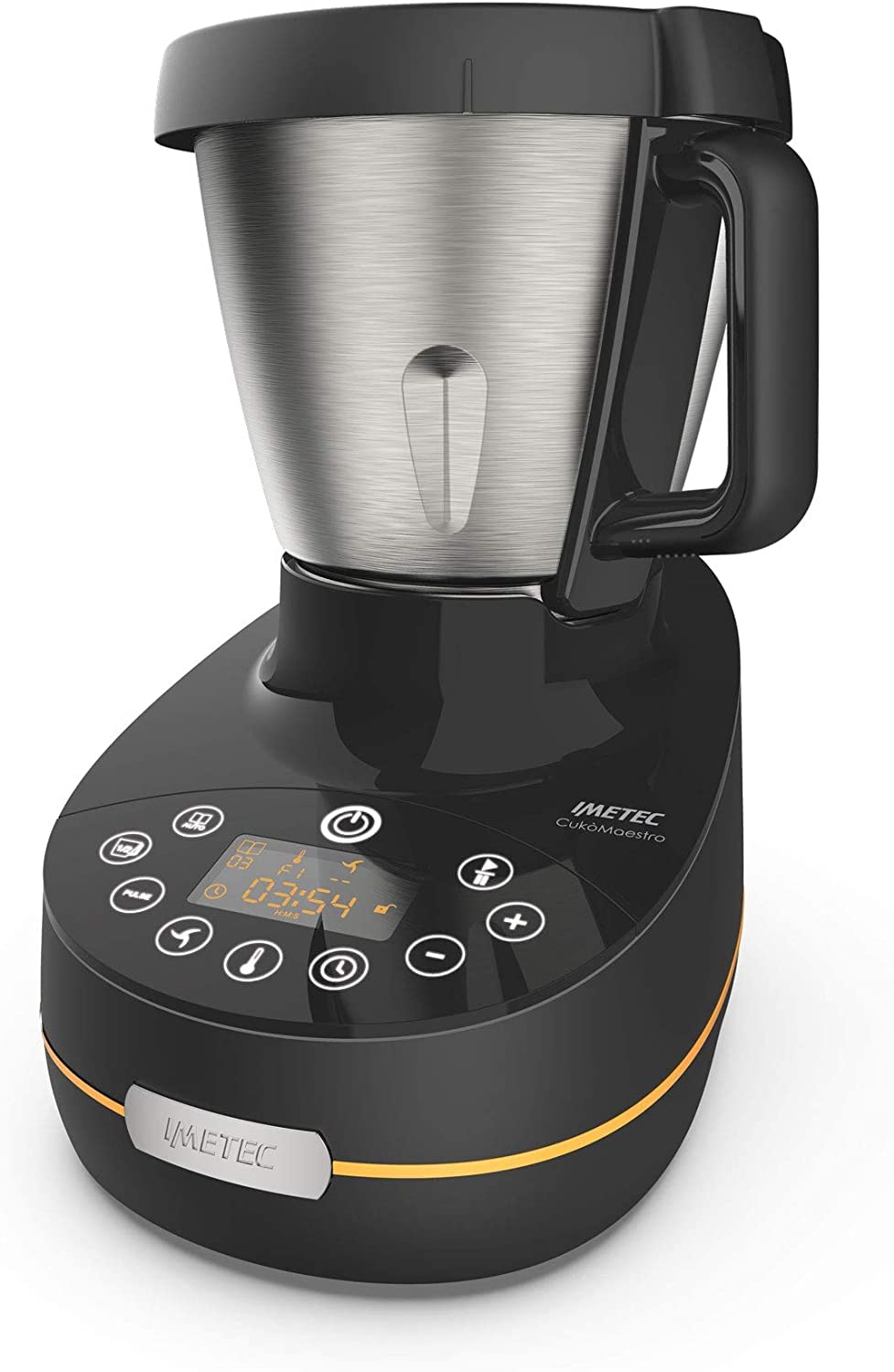 Imetec Cukò Maestro, Robot Culinaire avec Cuisson, 20 Programmes Automatiques, 10 Fonctions, jusqu'à 6 Portions, 10 Fonctions, Pâte à Pain et à Pizza, Capacité 2 L, jusqu'à 6 Portions, 8 Accessoires, Livre de Recettes, 1000 W