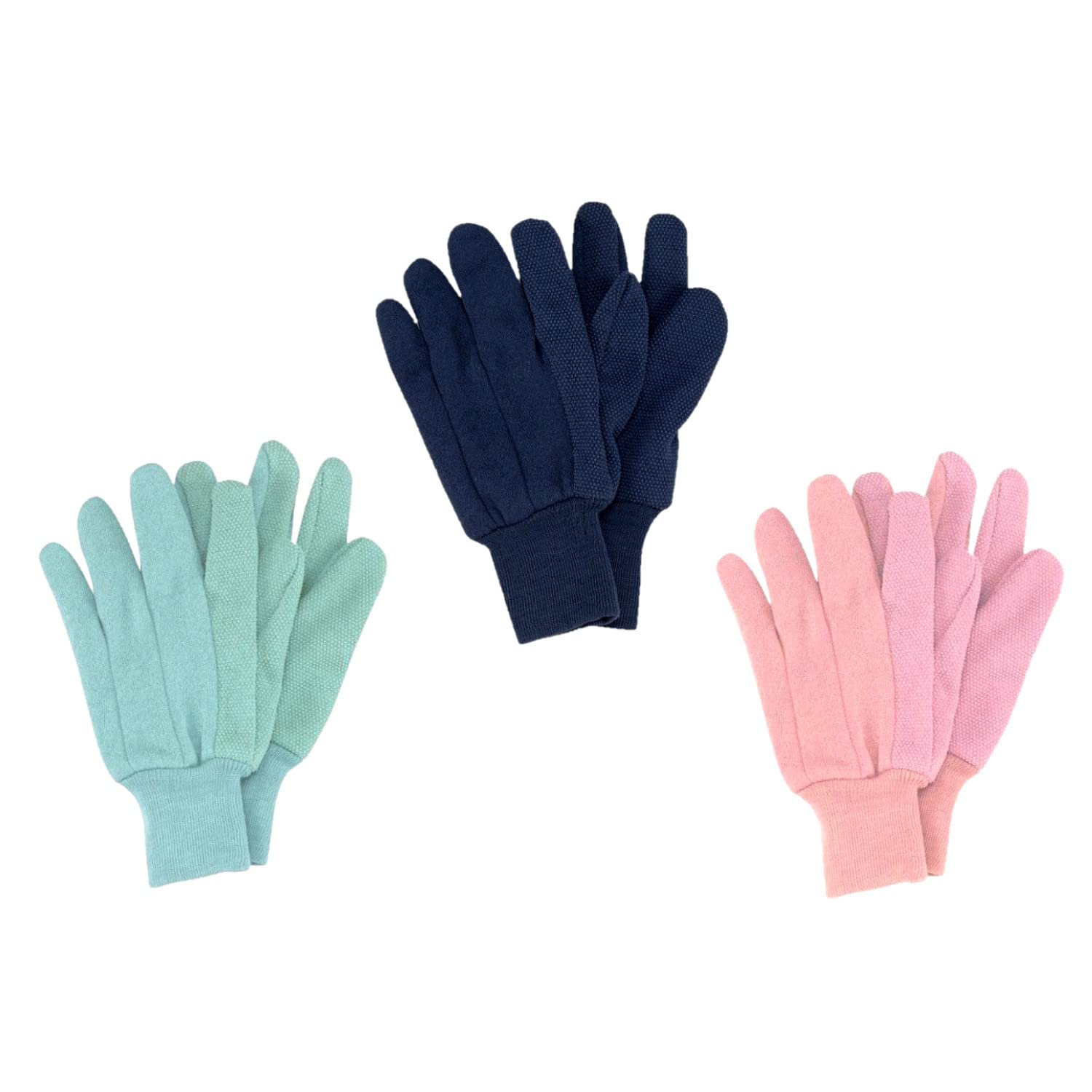 Briers Gloves Triple Pack Jersey Grips Multi-Task Gardening Gloves - Medium, (4560025)
