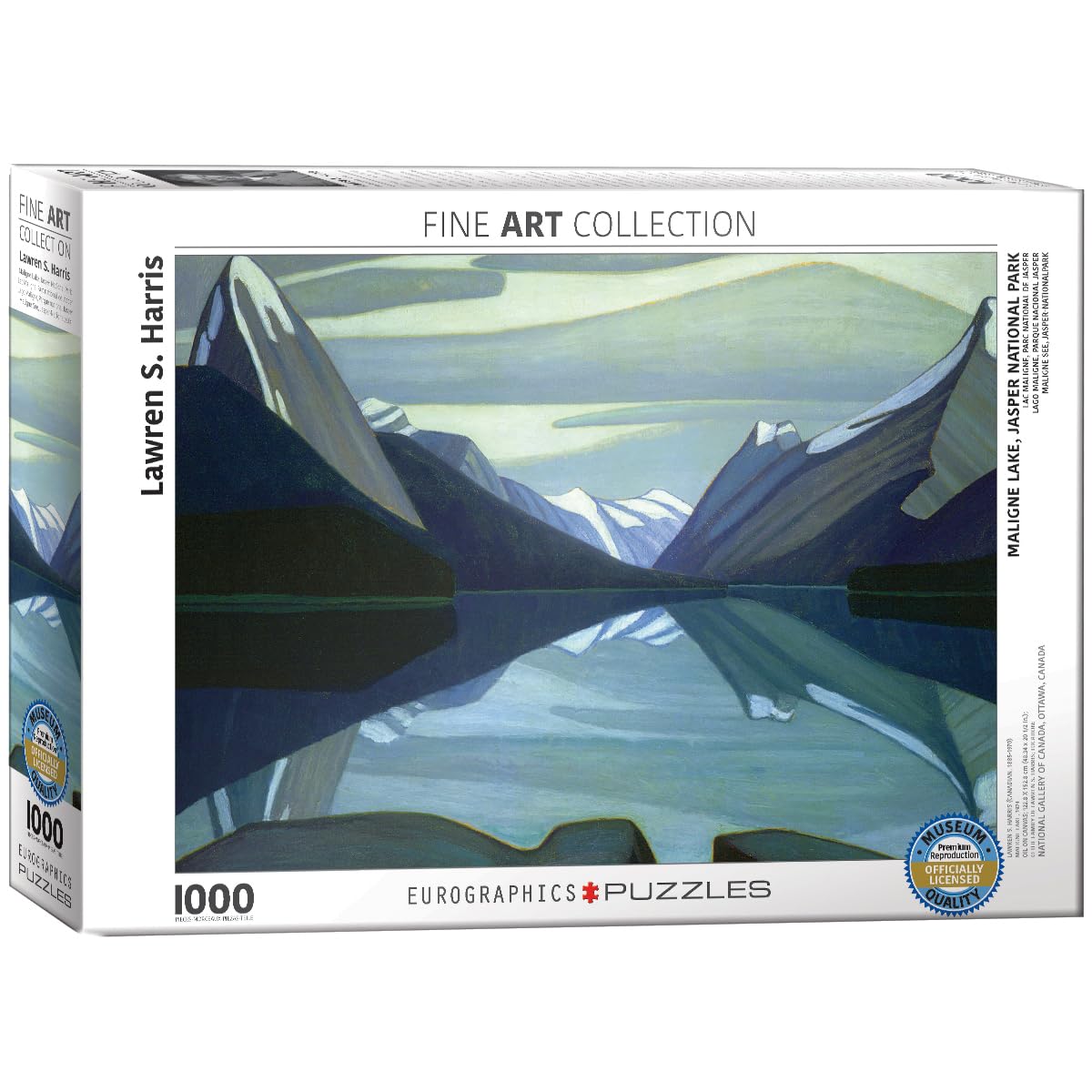 Eurographics 00136 - Harris: Maligne Lake (monto Difficile) - Puzzle 1000 Pezzi