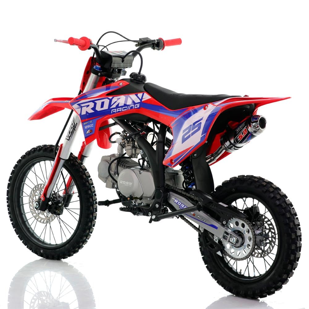 Pit bike Apollo RFZ Rookie 125cc 17/14" XL Arranque a patada refrigerada por aire 4 marchas (rojo)
