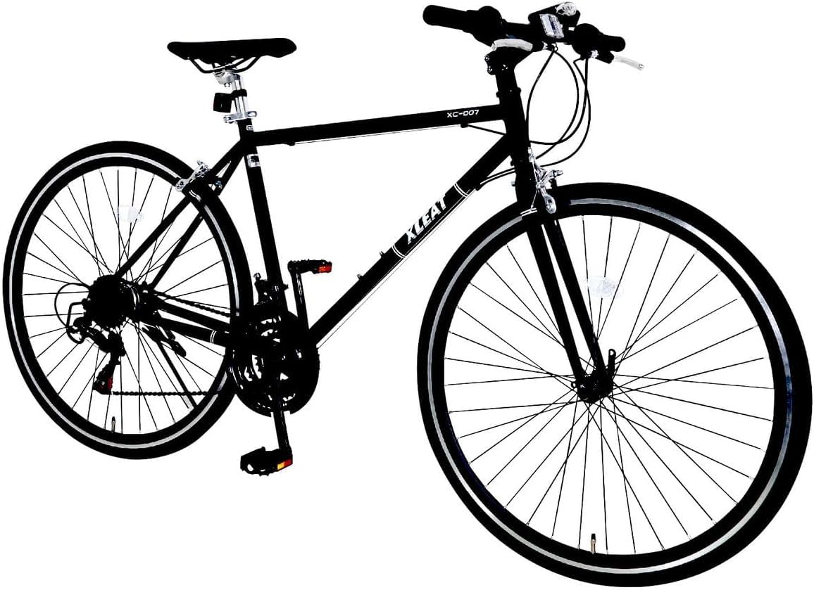 Amazon | 【JAPAN BRAND】 XLEAT クロスバイク 自転車 21段変速 XC-007
