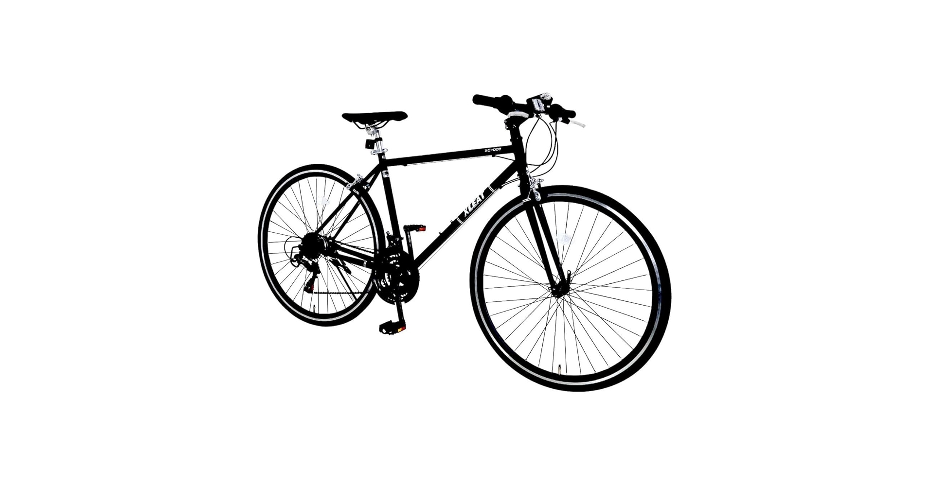 中古 XLEAT XC-009 クロスバイク 21段変速　ブラック Amazon | 【最軽量モデル】自転車 クロスバイク XLEAT 21段変速