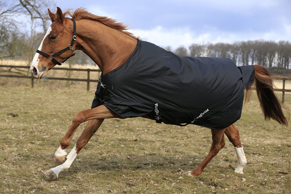 RugBe IceProtect - Manta de Invierno (200 g, 125 cm), Color Negro