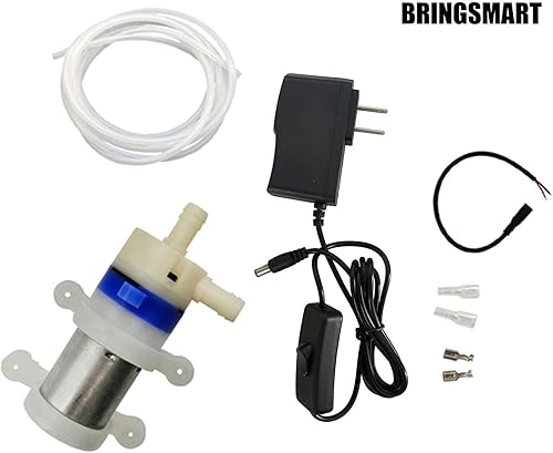 Miniatura 5 de BRINGSMART Mini bomba de agua de grado alimenticio de 12 V Bomba de diafragma de bajo ruido 19GPH Función autocebante Tubo de grado alimenticio