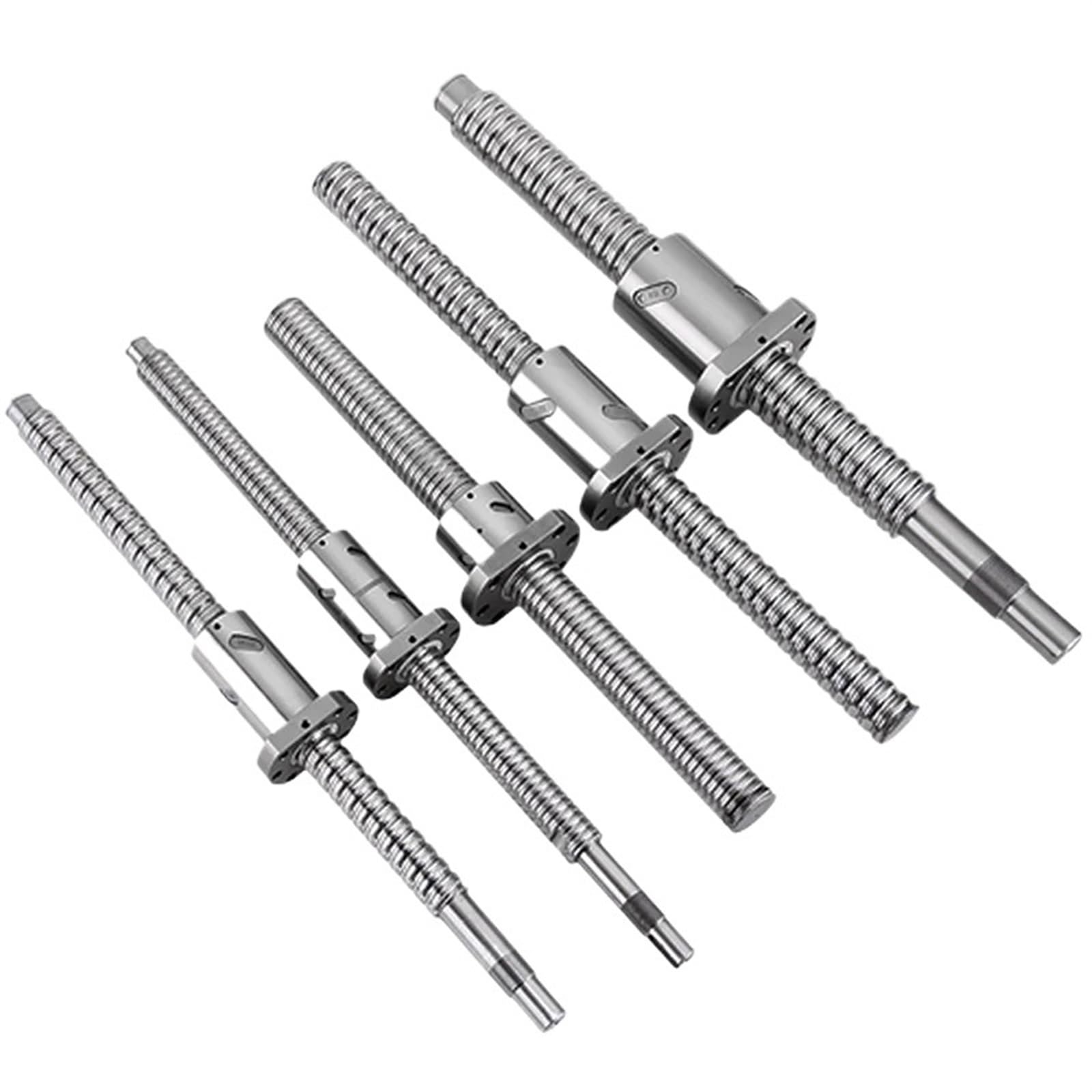 Metal Ball Screw nut SFU1204 Ball Screw 100-550mm Single-nut Ball Screw S55C Screw Plain Screw Product(250mm)