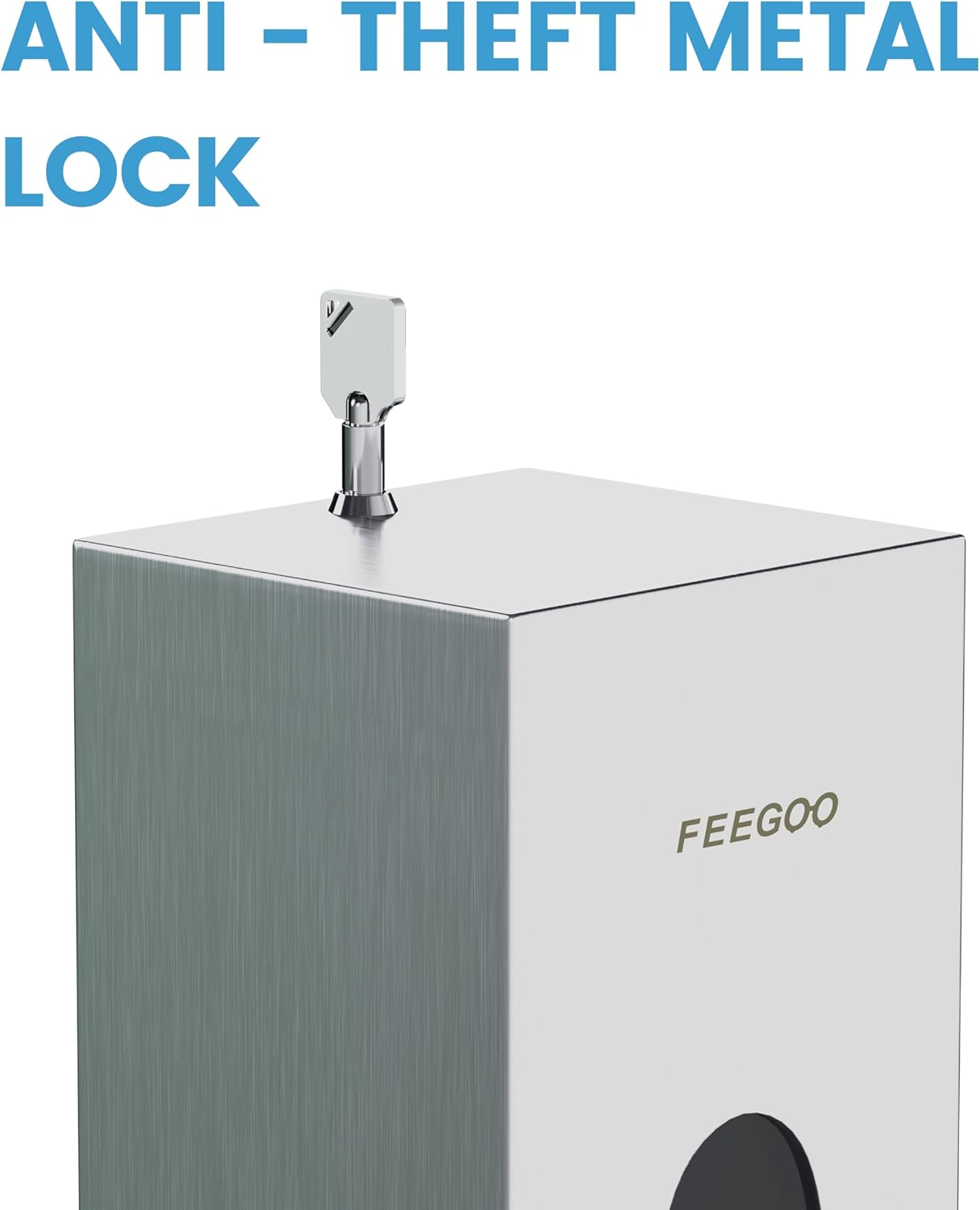 Automatic Soap Dispenser, 27 oz / 800ml Wall Mounted Touchless Liquid Soap Dispenser, 304 Stainless Steel Commercial Soap Dispenser for Bathroom, Office, Hotel