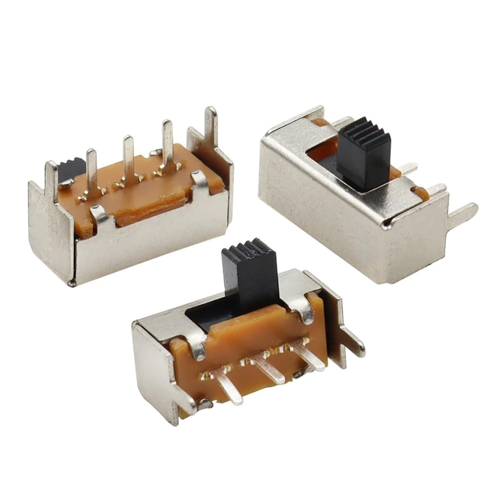 SK12F14VG4 2 Position 1P2T PCB Panel Angle Horizontal Slide Power Toggle Switch Handle High 4mm 1Pcs