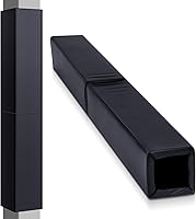 Hollowfly Basketball Square Pole Pads - 6ft Tall 1" Thick Weatherproof Foam Padding, UV-Resistant Hook & Loop for Player Safety