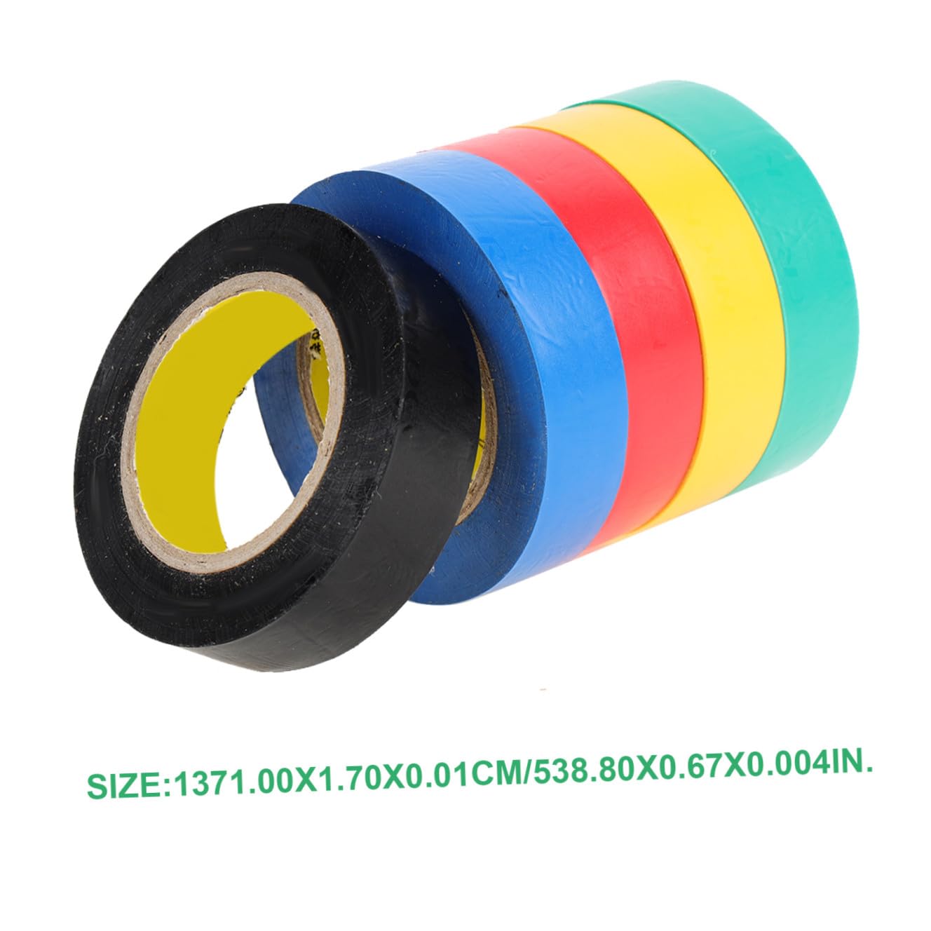 iplusmile Pvc Isolierband Hochtemperaturbeständig für Elektroarbeiten | Mehrfarbiges, für Innenbereich, Schutz von Kondensatoren, 10 Stück Packung