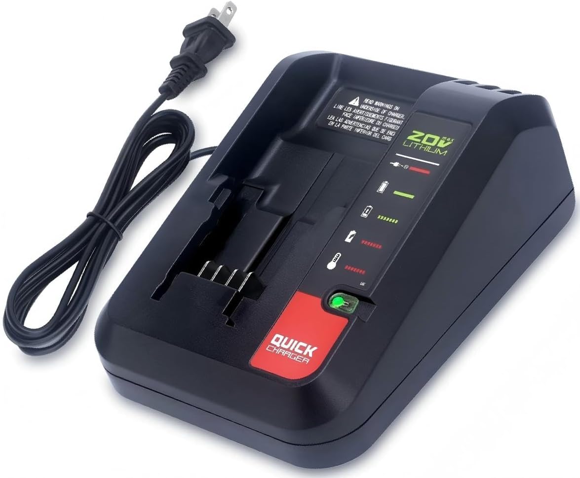 20V Max Fast Charger Compatible with Black & Decker 20V and Compatible with Porter-Cable 20 Volt MAX Lithium Batteries PCC680L PCC685L LBXR20 LBXR2020, Compatible with Porter Cable Charger PCC692L