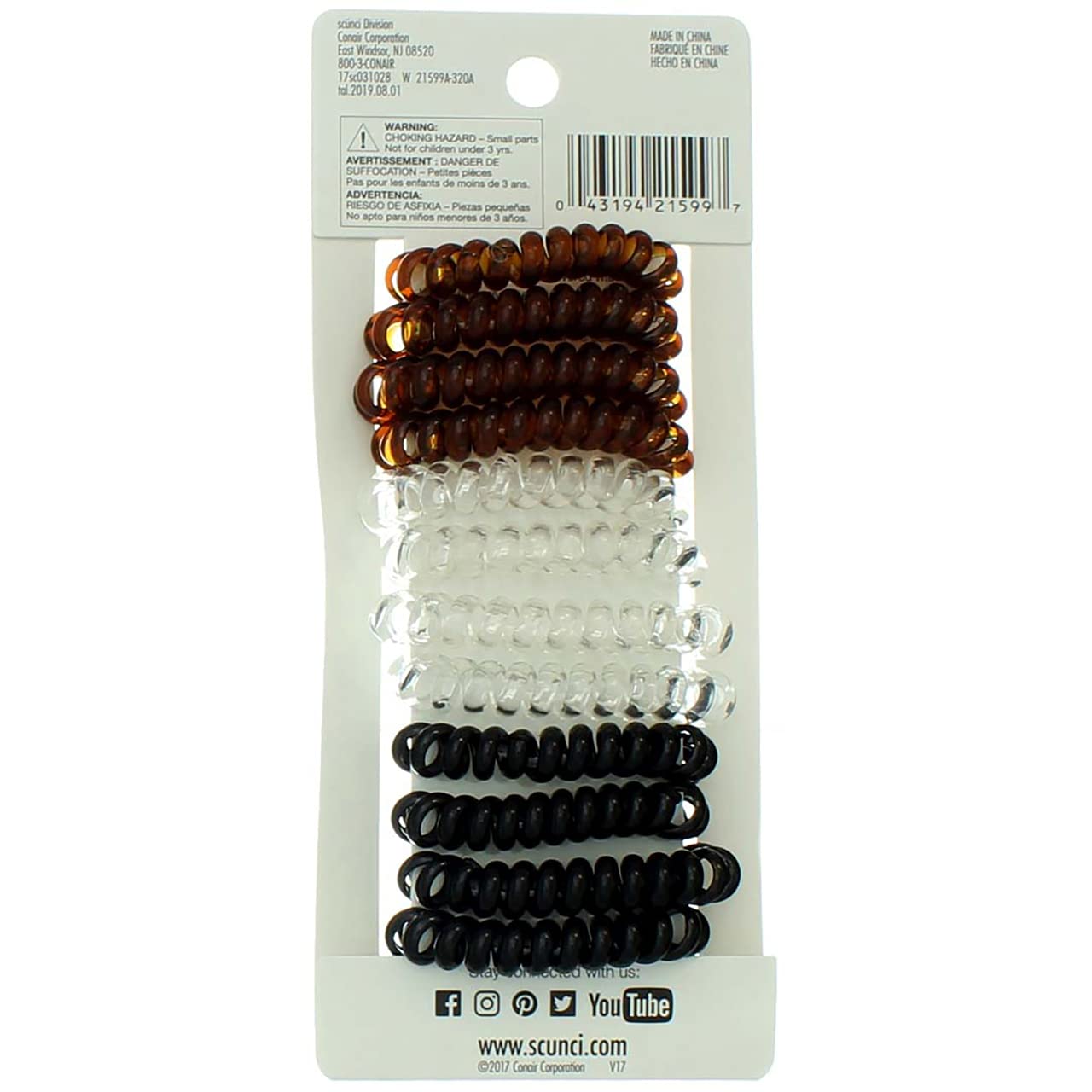 Scunci Spiral Twisters